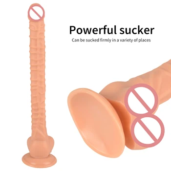 31/41/50 cm Super Dolg Dildo priseska Mehko Realističen Penis Sex Igrače Za Ženske, lezbijke, Butt Plug Vaginalne Spodbujanje Penis
