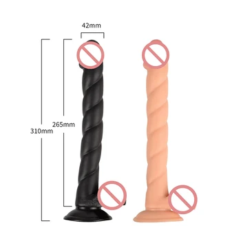 31/41/50 cm Super Dolg Dildo priseska Mehko Realističen Penis Sex Igrače Za Ženske, lezbijke, Butt Plug Vaginalne Spodbujanje Penis