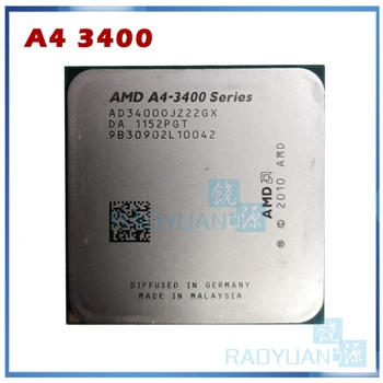 AMD A-Serije A4 3400 A4-3400 2.7 GHz 65W Dual-Core CPU Procesor AD3400OJZ22HX Socket FM1