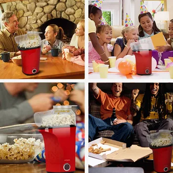 YouPin 1400W 220V Nathome Električni Mini Koruza Popcorn Maker Pralni Vroč Zrak brez Olja Gospodinjstva Za Kuhinjo Zdravo in Okusno