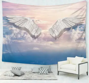 Aggcual Krila tapiserija, estetske Digitalni Tisk dekor za prostor 2020 Ezoterične Steni Visi Fotografija rekviziti krpo zidana Tap106