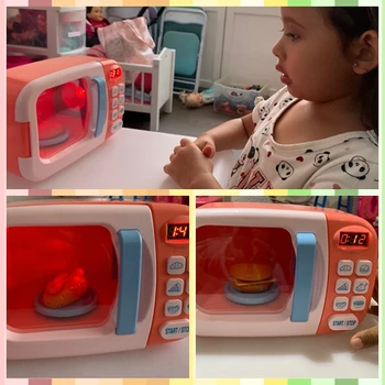 Otroška Kuhinja Igrače Simulacije Mikrovalovna Pečica Izobraževalne Igrače, Mini Kuhinja Hrane Pretvarjamo, Rezanje Igra Vlogo Igra Dekleta Igrače