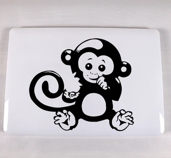Luštna Opica laptop nalepke na prenosni decal za macbook air Retina Nalepke Vinyl laptop kože dekoracijo