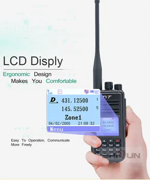 TYT MD-UV380 Digitalni Walkie Talkie Dual Band UHF VHF Nadgradnjo MD-390 DM-5R DM-8HX baofeng 5W DMR Radijskih MD-380 GPS Kabel Opcija