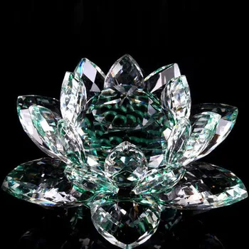 Kristalno Swan Lotus Kristalno Steklo Slika Obtežilnik Za Papir Ornament Feng Shui Dekor Zbirka Ornament Feng Shui Dekor Zbirka