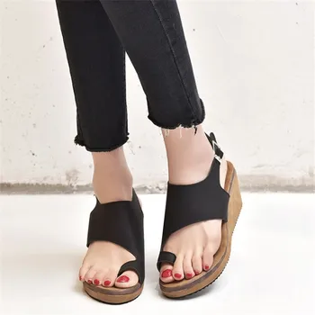 Klini čevlji Ženske sandale 2019 platformo sandali plus velikost za ženske v visokih petah flip flop chaussures Femme Platformo sandali summ