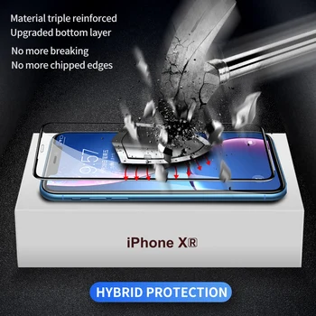 SmartDevil Diamond Kaljeno Steklo Za iPhone 7 Plus Zaslon Patron Film Za iPhone 7 8 8Plus X XR XS Max HD Zaščitno Steklo