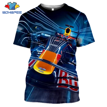 SONSPEE Novo Poletje F1 T-Shirt 3D Tiskanih moška T-Shirt Otroci Priložnostne Fantje, Dekleta, Otroci Ulične Dirke T-Shirt Šport Vrhovi
