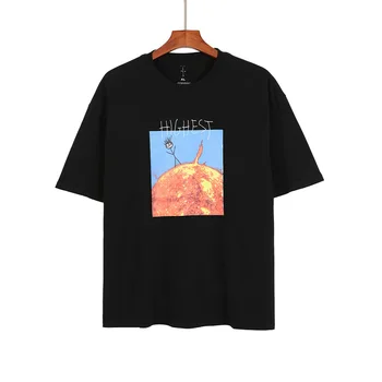 CACTUS JACK T srajce za Moške in ženske poletje Bombaž Hip Hop 2021 Mens t-majice MEGLO Harajuku natisnjeni Kratek Rokav Vrhovi Tees