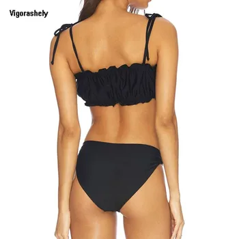 VigoCasey Ljubezen, Tiskanje Kopalke Ženske Seksi Vezani Vrh Bikini 2020 Dva Kosa Kopalke Ženske Push Up Bikini Komplet Kopalke Plavati