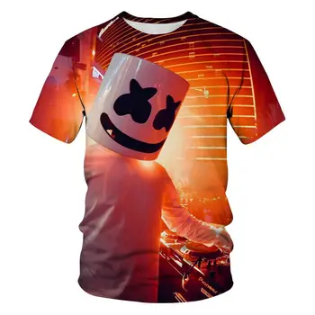 2020 nov modni trend 3D nove T-shirt lightens star design trend smešno marshmallow nove T-shirt risanka marshmallow horror movie