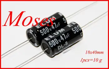 500v 47uf Prvotne blagovne znamke v novo Osno Elektrolitski Kondenzator Kapacitivnosti 18x40mm (50pcs)