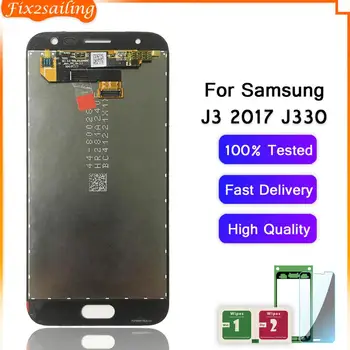 Amoled Zaslonu Samsung Galaxy J3 2017 J330 J330F Zaslon Lcd-Zaslon lcd-digitizer Skupščine Zamenjava za J330