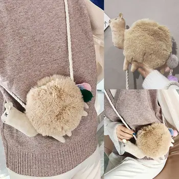 Novo 2019 zimska vreča za ženske Srčkan alpake kamele ramenski messenger bag Torbici Torbici Crossbody Torba Vroče