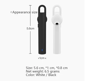 Xiaomi Mini Bluetooth Slušalke Slušalke Mladi Versior brezžični moda Chargable pogon slušalke z kabel za polnjenje Darilo