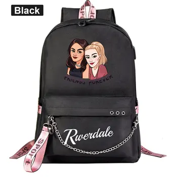 Nove TV Serije Riverdale Natisne Fantje, Dekleta, Otroci, Šolska torba Ženske USB Verige Nahrbtnik Platno Moških Bagpack Packsack Bookbag