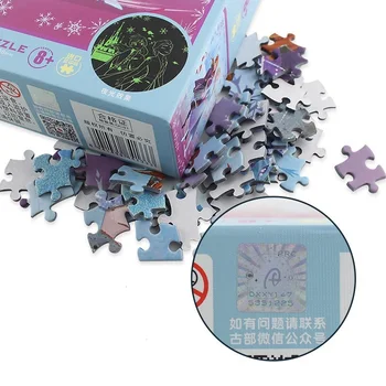 Disney Zamrznjeno 2 puzzle 1000 kosov Svetlobna Puzzle Izobraževalne Igrače Sestavljanke IQ Igre Za Odrasle, Otroci Ubiti Čas juguetes