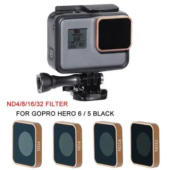 Za Gopro Hero 5 6 Črna Kamera ND8 ND16 ND32 Objektiv Filter ND Objektiv Zaščitnik Filter Zamenjavo Športnih Fotoaparati Pribor