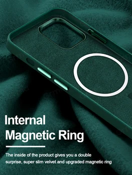 GRMA Original Magnetni Pravega Usnja Black Cover za Apple iPhone 12 Max Pro Pribor Primeru iPhone 12 mini Shockproof Primeru