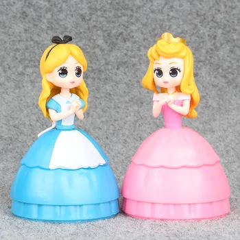 Disney Princesa Lutke 6pcs/Set Lol Jajce Bebek Pvc figuric Zamrznjene Elsa Ana Lol Serie 3 Žogo Poupee Baby Otroci Igrače Za Dekleta
