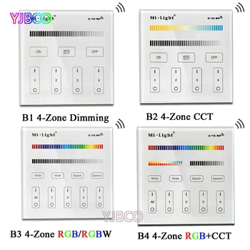 B1/B2/B3/B4 2.4 G 4-Pas Smart LED ekran na Dotik Daljinski Krmilnik led osvetlitev Dimmer za RGB/RGBW/SCT/RGB+SCT led trak svetlobe