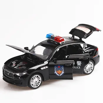 Diecast Model Policijski Avto Martha Levante 1/32 Kovinskih Zlitin Z Visoko Simulacije Avtomobilov, Luči Igrače Vozil Za Otroke Darila Za Otroke