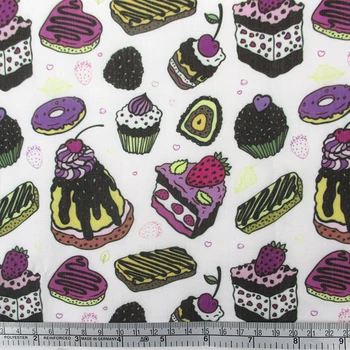 50*145 cm Torto Lollipop Tiskane Bombažne Tkanine, Poliester Tkiva Otrok Doma Tekstilne DIY Tkanine Šivanje Tilda Lutka,1Yc695