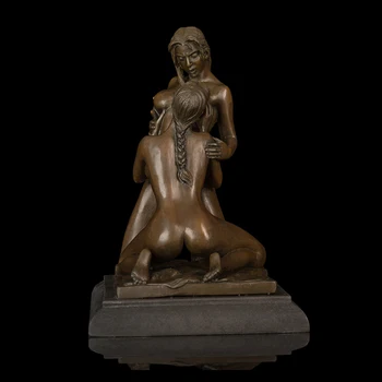 ArtsHom DS-569 Umetnine Zahodni Bronasto Skulpturo Golih Punca Kip Figurice Božična Darila