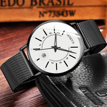 Reloj hombre 2020 Top Moda ŽENEVI blagovne Znamke Moških Watch Očesa Pasu Luksuzni Kvarčne Ročne ure Moške Ure relogio masculino