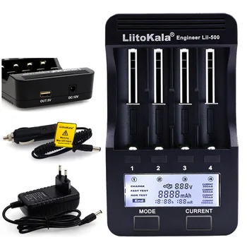 LiitoKala Lii-500S PD4 S6 500 polnilec Za 3,7 V 18650 26650 21700 1,2 V ni-mh AA baterije AAA Test zmogljivost baterije