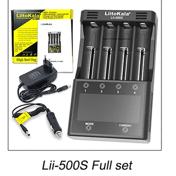 LiitoKala Lii-500S PD4 S6 500 polnilec Za 3,7 V 18650 26650 21700 1,2 V ni-mh AA baterije AAA Test zmogljivost baterije