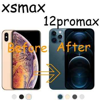 Nov Zaključek Pokrov Baterije Za iPhone Xsmax stanovanj kot 12 ProMax Zadnje Ohišje za iPhone Xsmax Z Radar + Gumbi Vrh Kakovosti