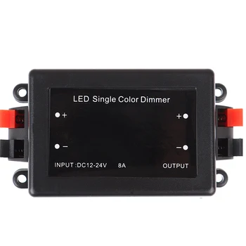 3 Ključni LED Brezžični Dimmer Krmilnik+RF Daljinski upravljalnik 12/24V 8A Eno Barvo