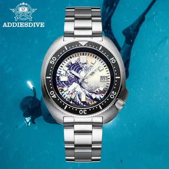 STEELDIVE NH35 Samodejni Watch 200 m Diver Mehanska ura Luksuzni Sapphire Kristalno Jasne Vožnje Ure Moških Undefined