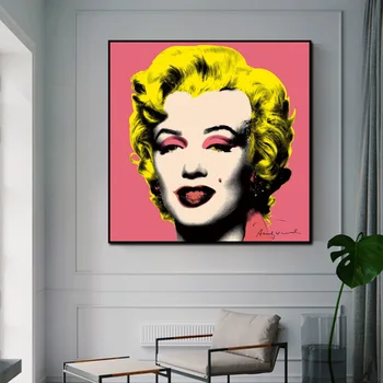 Andy Warhol Umetnine Marilyn Monroe Wall Art Platno Slikarstvo Seksi Ženske, Plakatov in Fotografij Stenske Slike za Dnevna Soba Dekor