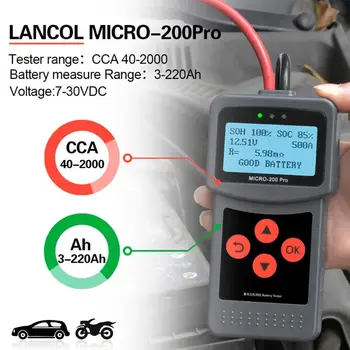MIKRO-200PRO Avtomobilske Baterije Tester Zmogljivosti Digitalne Avto Obremenitev Zaključka Del R9UC