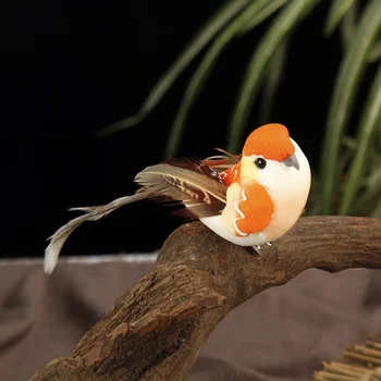 12Pcs Umetne Pene Ponaredek Ptica Simulacije Ptice Pero DIY Poroka Okraski Božič Vrtni Okraski