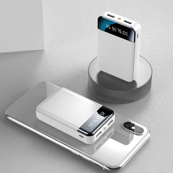 Mini Power Bank 10000mAh Za iPhone 12 11 Xiaomi Powerbank Zunanji Baterijski Prenosni Polnilec Poverbank Mobilni Telefon Polnilnik