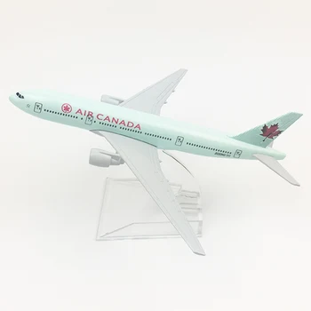16 CM Letalo Model Air Canada Boeing B777 Diecast Kovinske Zlitine Letalo Letalo Model Igrača Otroci Darilo Zbirateljske Zaslon