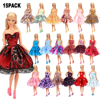 45 Postavke/Set lutka stvari pripomoček =15 Obleke Naključno+15 Lutke Čevlji +15 lutke vreče, pribor Za Barbie igre DIY sedanje Dekle