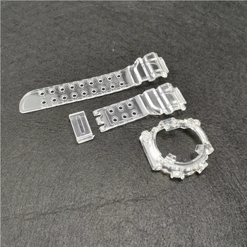 Led Pregledne Watchband Ploščo, Trak Za DW8200 Watch Kritje Silikonsko Zapestnico Watchband Zamenjava DW8200 Trak Dodatki