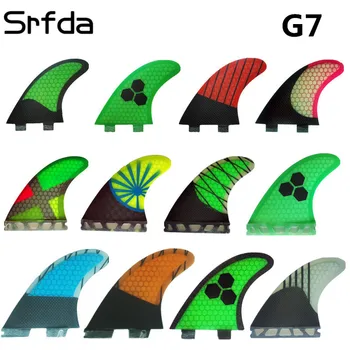 Srfda surf fin za PRIHODNJE FCS /FCS II/ desko fin deskanje plavuti/ G7 L velikost s kameno honey comb materiala(tri-set)
