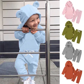 #50 Baby Fantje Oblačila Za Novorojenčka Obleka Z Dolgimi Rokavi Bombaž Dojenčki Infant Malčka 3 6 9 12 18 24 Mesecev Dekliška Oblačila