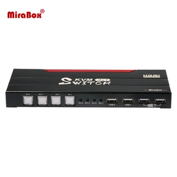 Mirabox 4K@60Hz Delo od Doma KVM Preklopnik 4 vrata HDMI KVM Preklopnik za SOHO Urad