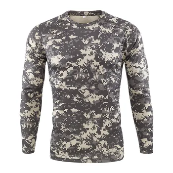 Nove Taktične Vojaške Prikrivanje Majica s kratkimi rokavi Moški Dihanje Hitro Suhe Vojske ZDA za Boj proti Poln Rokav Outwear T-shirt za Moške