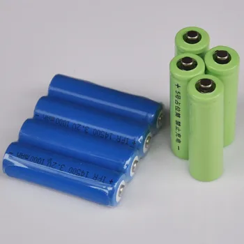4PCS IFR 14500 3.2 V LiFePo4 baterije za ponovno polnjenje 1000mah AA litij-ion celic + 4pcs ponaredek baterija za digitalne kamere igrače