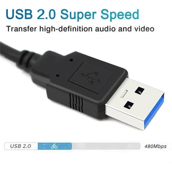 Mini Video Capture Card USB 2.0 Video Grabežljivac Snemanje Škatla za DVD Kamere HD Kamera v Živo Pretakanje Snemanje