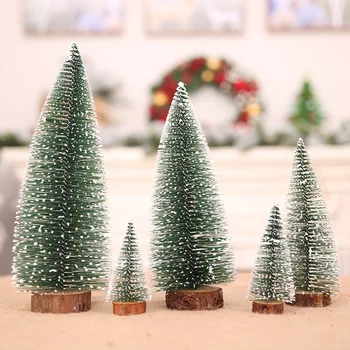 5pcs 10 cm Mini Božično Drevo, Umetne novoletne jelke Namizni Drevo Razvrstan Borovci Božič Božič Okraski Za Dom