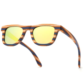 SKYDOVE Kvadratnih Barve, Les, Bambus, sončna Očala Ženska Lesene Ženske Polarizirana sončna Očala 2020 Šport Polarizirana sončna Očala Za Moške