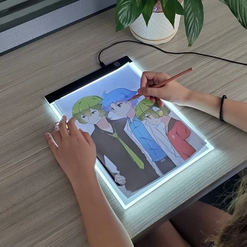 Velikosti A4 Otrok Slikarstvo Igrača 3 Ravni Zatemniti Led Risalno Desko Ustvarjalne Igrače Tablet Risal Animacija Kopijo Odbor Otroci Darilo